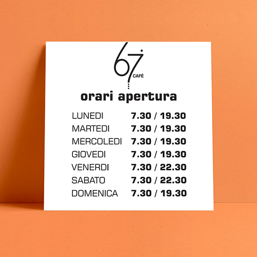 67 Café | 23Studio | Creative agency | Bergamo